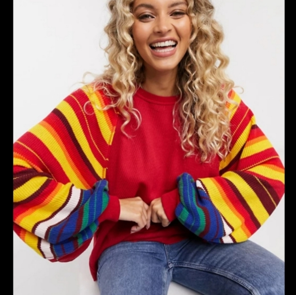 Free People Rainbow Dreams Top